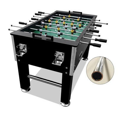 T&R Sports 5FT Foosball Soccer Table with Hollow Steel Rods Black