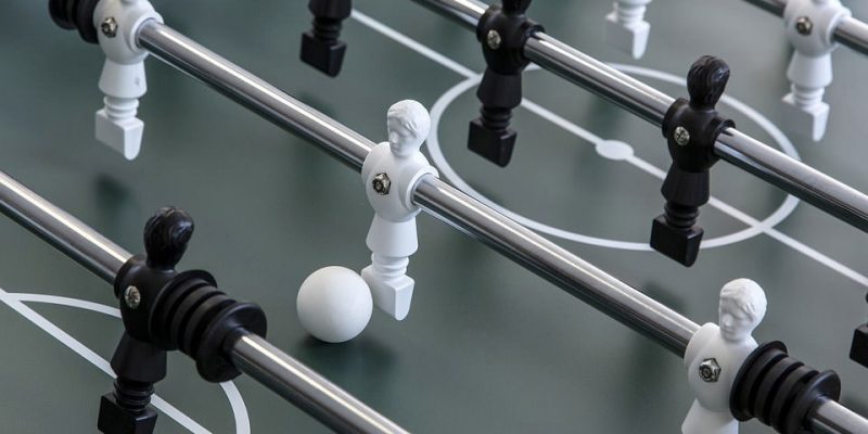 foosball ball in play